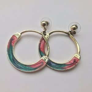 Vintage Style Earrings / Funky, Retro, Hippy, Boho